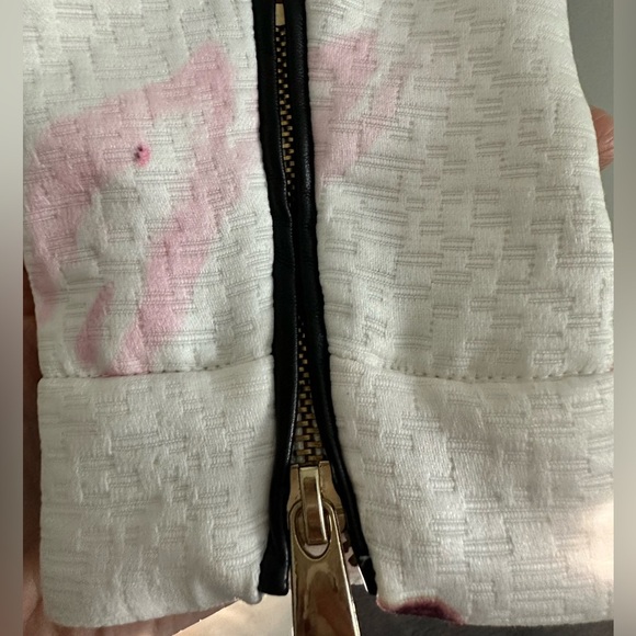 Philosophy Pink and White Blazer Elegant Suit Jacket - Picture 3 of 4